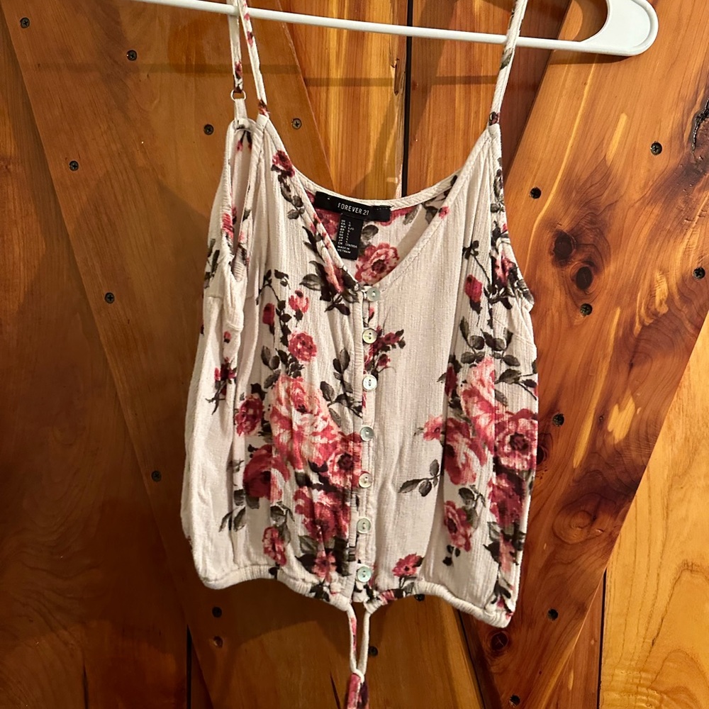 Forever 21 Floral Tank Top